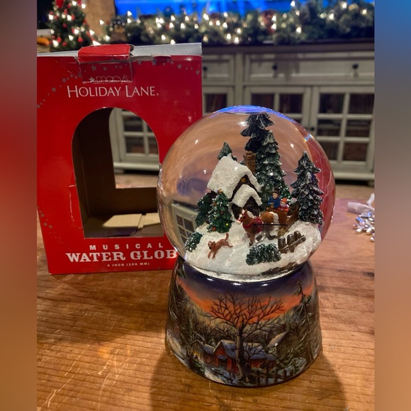 Macy's | Holiday | Musical Snow Globe We Wish You A Merry Christmas ...